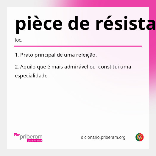 pièce de résistance